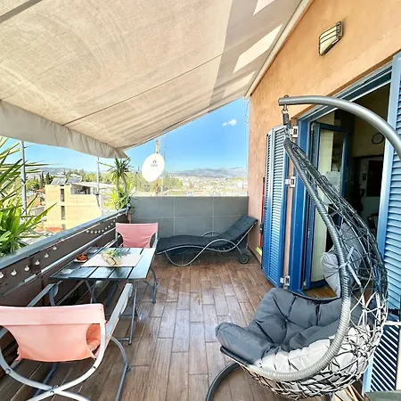 Apartment αfrodite! Roof Studio--wonderful View *